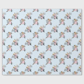 Tänzer im Ballsaal mit Musik Geschenkpapier (Flach)