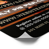 Tänzer im Ballsaal, Tanzwerbung Poster (Ecke)