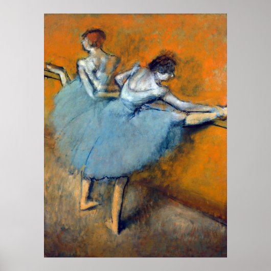 Tänzer im Barre, Edgar Degas Poster (Vorne)