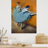 Tänzer im Barre, Edgar Degas Poster (Küche)