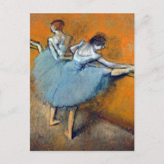 Tänzer im Barre, Edgar Degas Postkarte (Vorderseite)