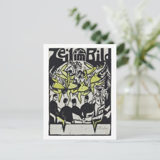 Tänzer im Eispalast Kirchner Postkarte (Stehend Vorderseite)