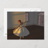 Tänzer im großen Raum Postkarte (Vorne/Hinten)