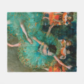 Tänzer im Grün durch Edgar Degas Fleecedecke (Vorderseite (Horizontal))