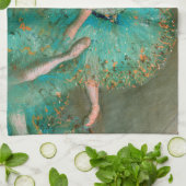 Tänzer im Grün durch Edgar Degas Geschirrtuch (Gefaltet)