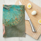 Tänzer im Grün durch Edgar Degas Geschirrtuch (Viertel Falte)