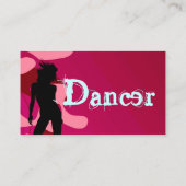 Tänzer im Rosa Visitenkarte (Rückseite)