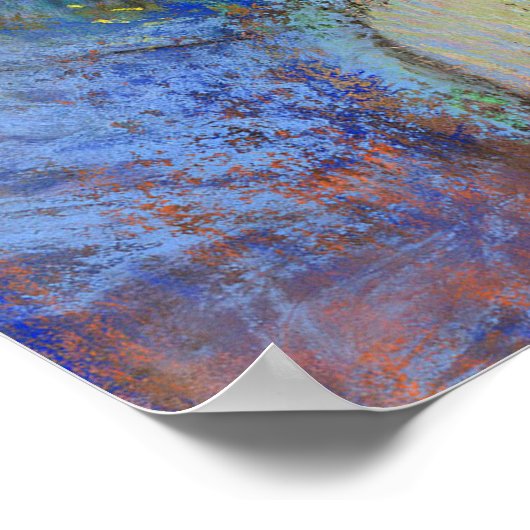 Tänzer in blau - Edgar Degas - c1890 Poster (Ecke)