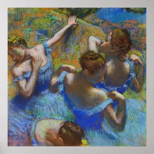 Tänzer in blau - Edgar Degas - c1890 Poster (Vorne)