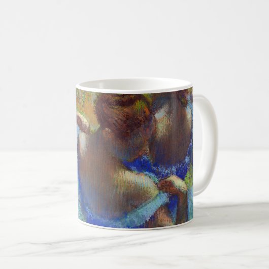 Tänzer in Blau, Edgar Degas Kaffeetasse (VorderseiteRechts)