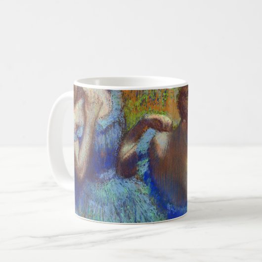 Tänzer in Blau, Edgar Degas Kaffeetasse (Vorderseite Links)