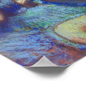 Tänzer in Blau, Edgar Degas Poster (Ecke)