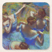 Tänzer in Blau, Edgar Degas Rechteckiger Pappuntersetzer (Vorderseite)
