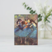 Tänzer in Blau Postkarte (Stehend Vorderseite)