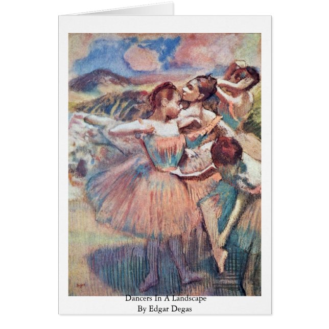 Tänzer in einer Landschaft durch Edgar Degas (Vorne)