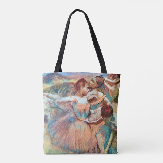 Tänzer in einer Landschaft von Edgar Degas Tasche (Rückseite)