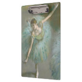 Tänzer in Green Edgar Degas Klemmbrett (Links)