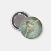 Tänzer in Green Edgar Degas Magnet (Vorderseite/Rückseite)