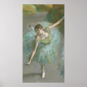 Tänzer in Green Edgar Degas Poster