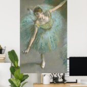 Tänzer in Green Edgar Degas Poster (Heimbüro)
