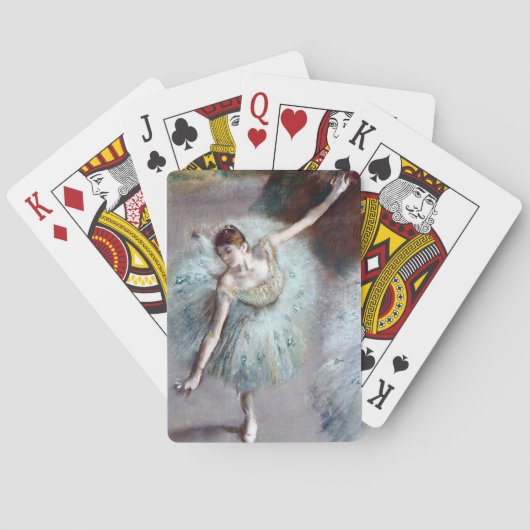 Tänzer in Green von Edgar Degas Spielkarten (Rückseite)