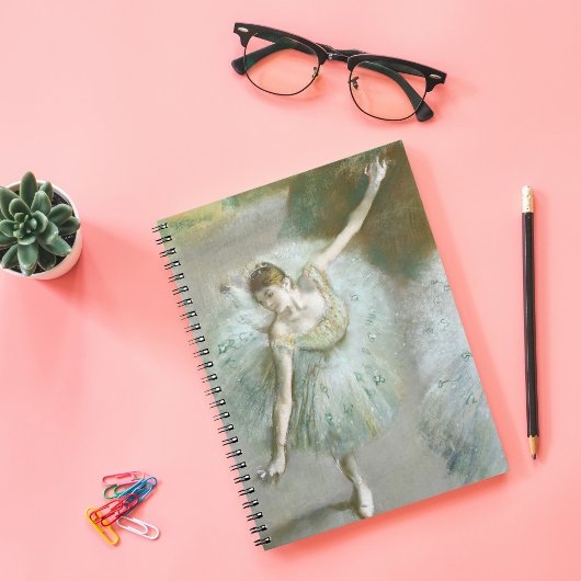 Tänzer in Grün | Edgar Degas Notizblock