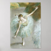 Tänzer in Grün | Edgar Degas Poster (Vorne)