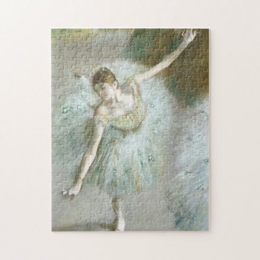 Tänzer in Grün | Edgar Degas Puzzle (Vertikal)
