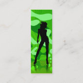Tänzer in Grün Mini Visitenkarte (Rückseite)