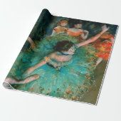Tänzer in Grün von Edgar Degas    Geschenkpapier (Ungerollt)