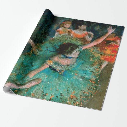 Tänzer in Grün von Edgar Degas Geschenkpapier (Ungerollt)