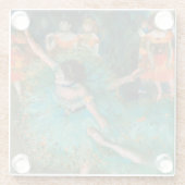 Tänzer in Grün von Edgar Degas Glasuntersetzer (Rückseite)
