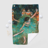 Tänzer in Grün von Edgar Degas Golfhandtuch (Insitu)
