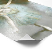 Tänzer in grünem Degas, Art Fotodruck (Ecke)