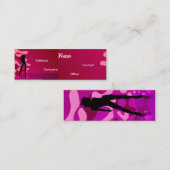 Tänzer in Lila Rosa I Mini Visitenkarte (Vorne/Hinten)