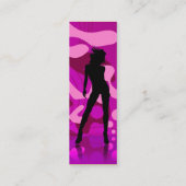 Tänzer in Lila Rosa I Mini Visitenkarte (Rückseite)