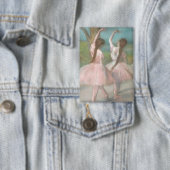 Tänzer in Pink Edgar Degas Button (Insitu)