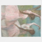 Tänzer in Pink Edgar Degas Fleecedecke (Vorderseite (Horizontal))