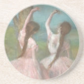 Tänzer in Pink Edgar Degas Getränkeuntersetzer (Vorne)