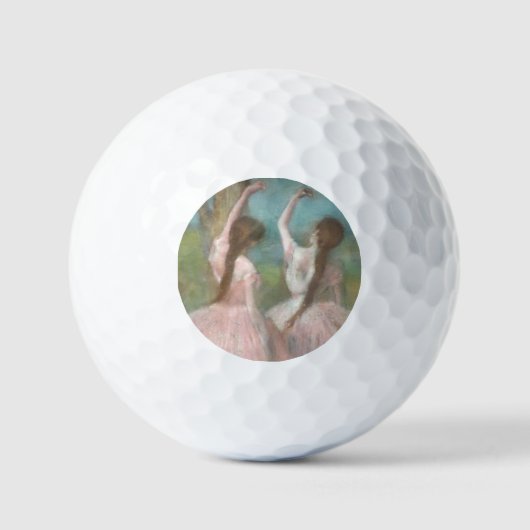Tänzer in Pink Edgar Degas Golfball (Vorderseite)