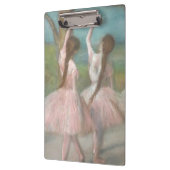 Tänzer in Pink Edgar Degas Klemmbrett (Links)