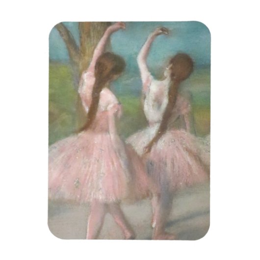 Tänzer in Pink Edgar Degas Magnet (Vertikal)