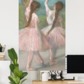 Tänzer in Pink Edgar Degas Poster (Heimbüro)