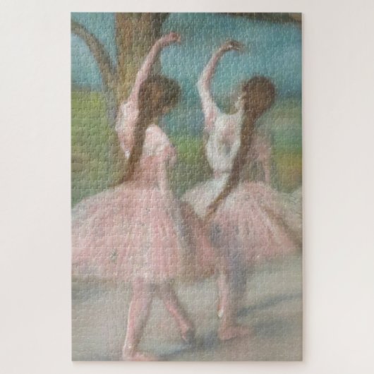 Tänzer in Pink Edgar Degas Puzzle (Vertikal)