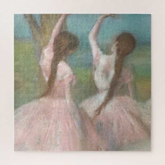Tänzer in Pink Edgar Degas Puzzle (Vertikal)