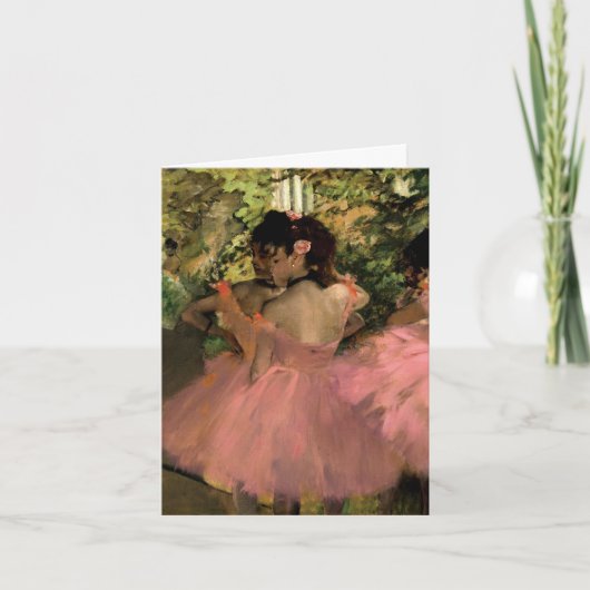 Tänzer in Rosa Karte (Vorderseite)
