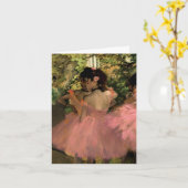 Tänzer in Rosa Karte (Gelbe Blume)