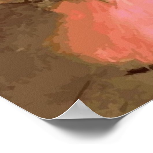 Tänzer in Rosa von Degas Poster (Ecke)