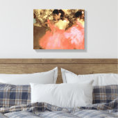 Tänzer in Rosa von Degas Wrapped Canvas Leinwanddruck (Insitu (Schlafzimmer))