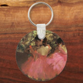 Tänzer in Rosa von Edgar Degas Schlüsselanhänger (Vorderseite)